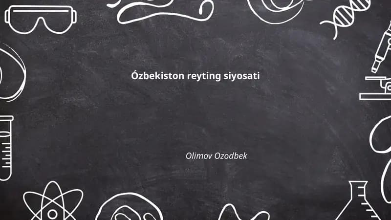 O'zbekiston reyting siyosati