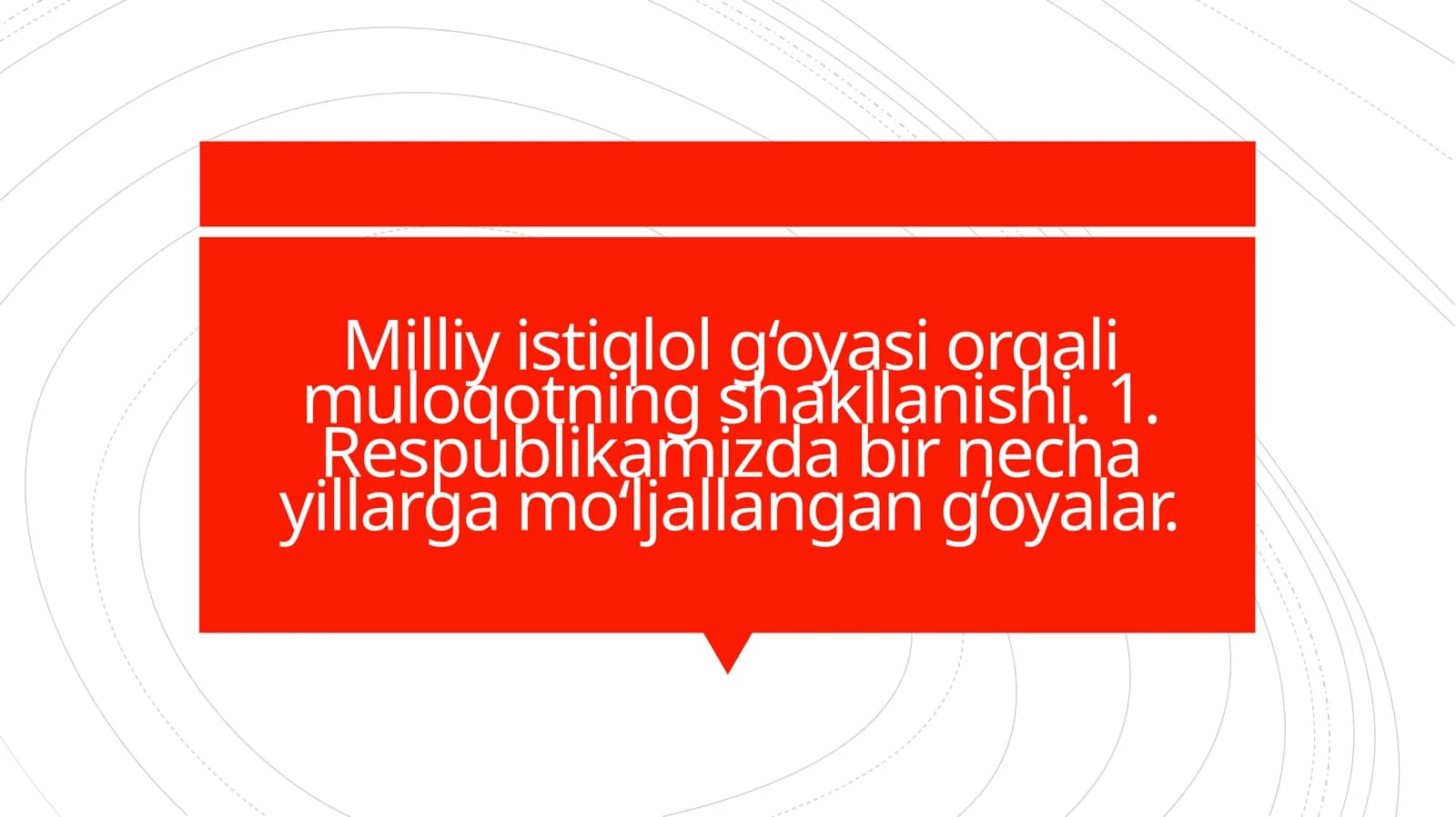 Milliy istiqlol g‘oyasi orqali muloqotning ahamiyati