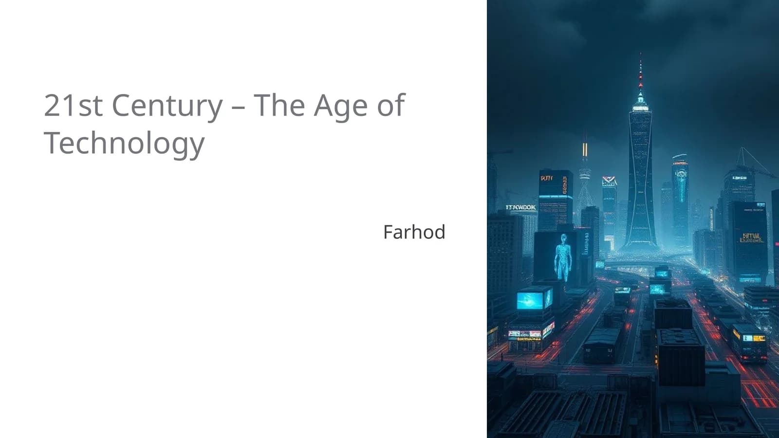 21st Century – The Age of Technology