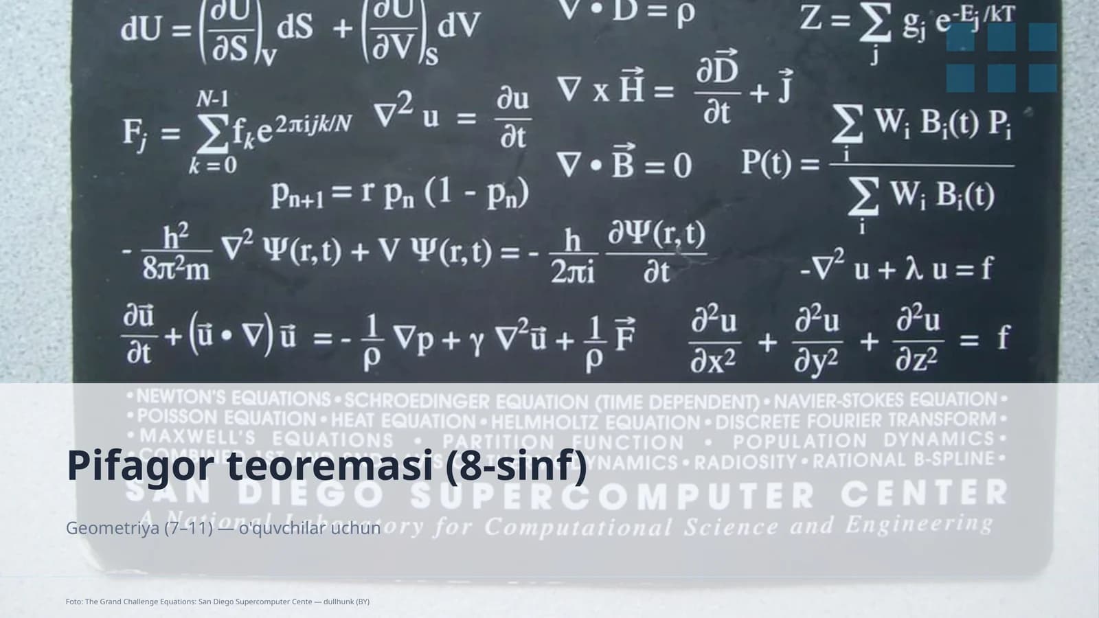 Pifagor teoremasi (8-sinf)