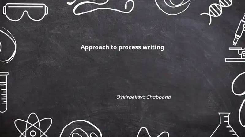 Approach to process writing
