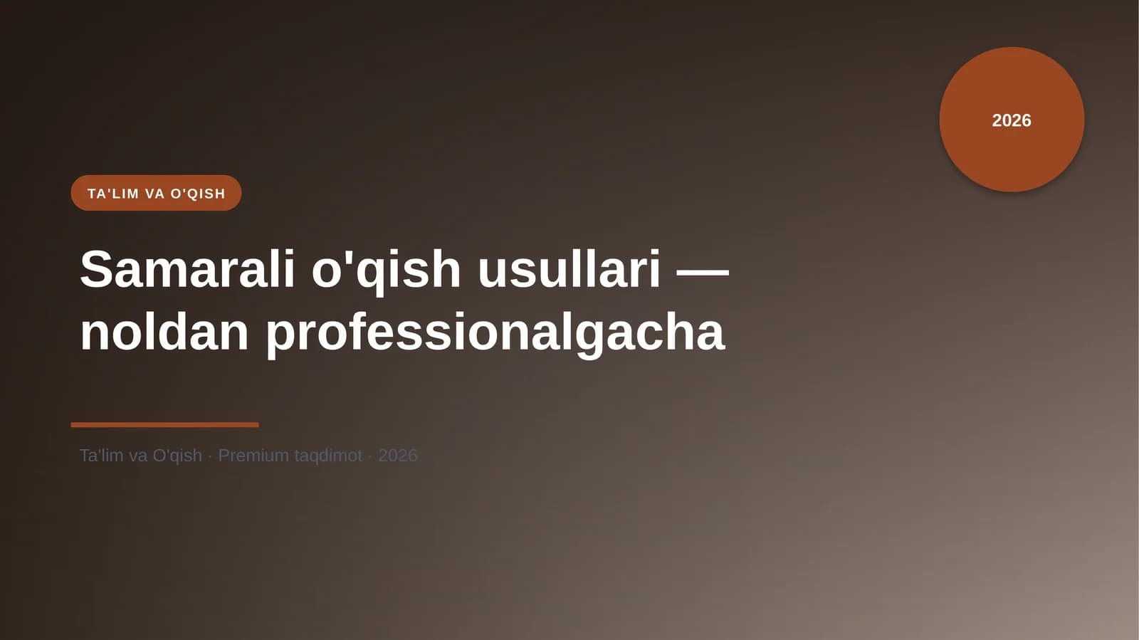Samarali o'qish usullari — noldan professionalgacha