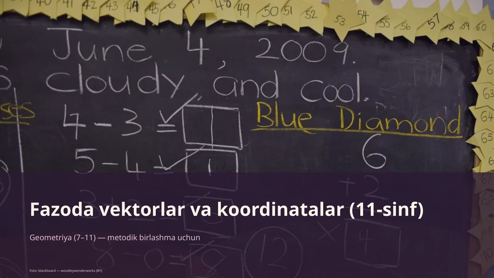 Fazoda vektorlar va koordinatalar (11-sinf)