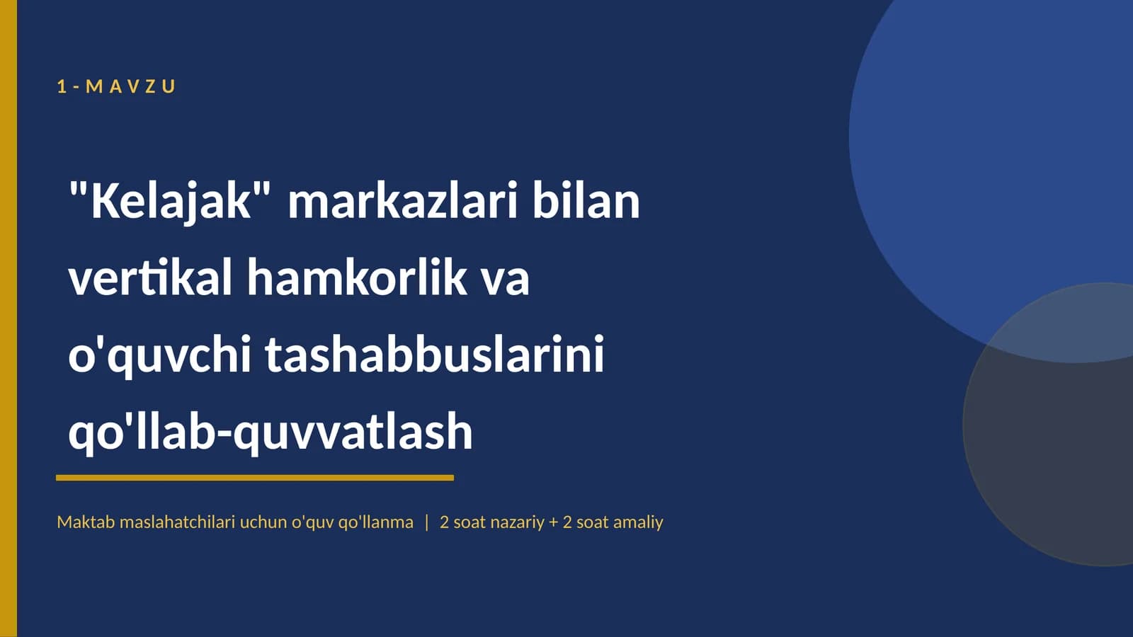 "Kelajak" markazlari bilan vertikal hamkorlik va o'quvchi tashabbuslarini qo'llab-quvvatlash