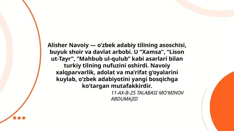 Alisher Navoiy