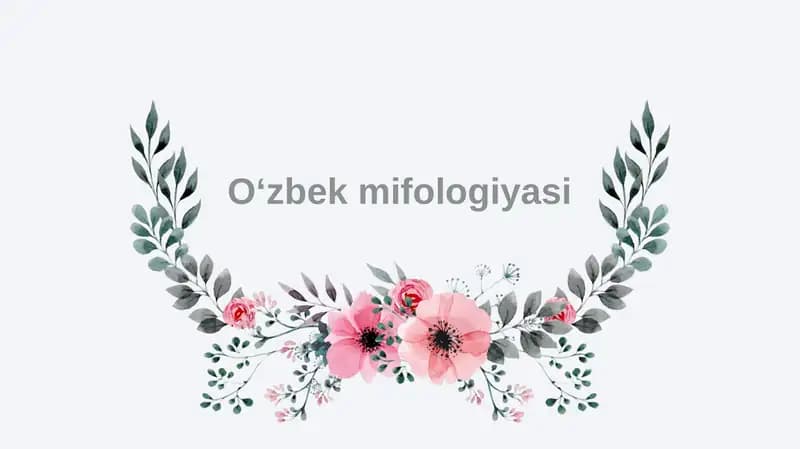 Oʻzbek mifologiyasi