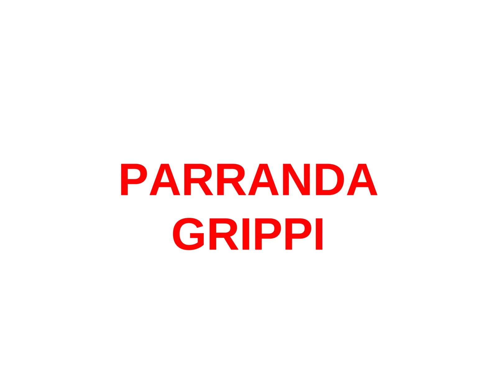PARRANDA GRIPPI