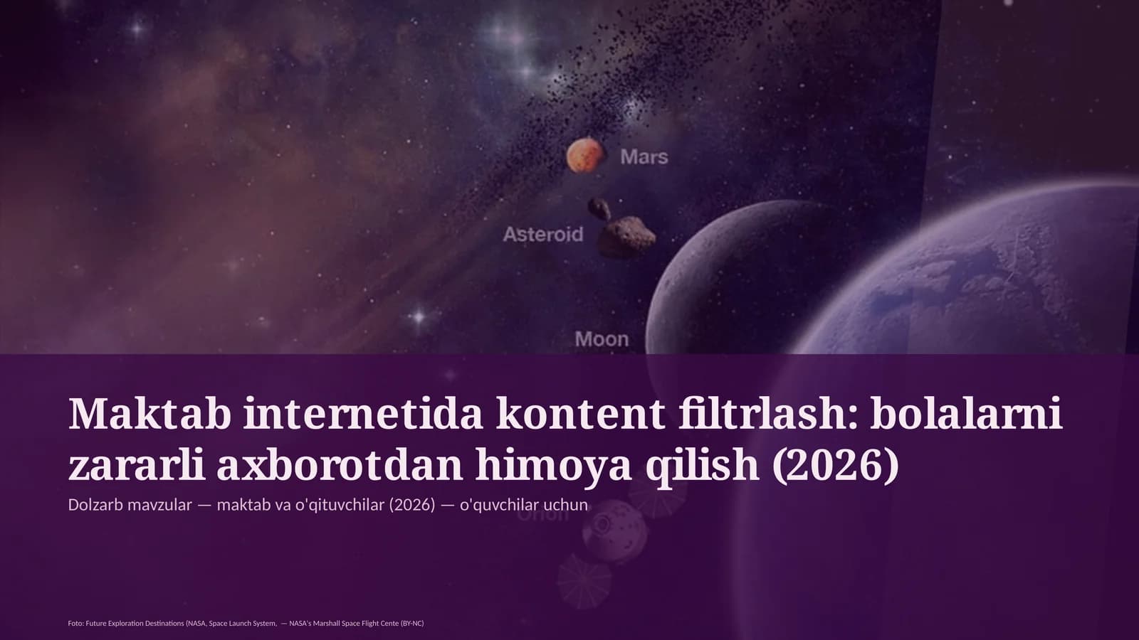 Maktab internetida kontent filtrlash: bolalarni zararli axborotdan himoya qilish
