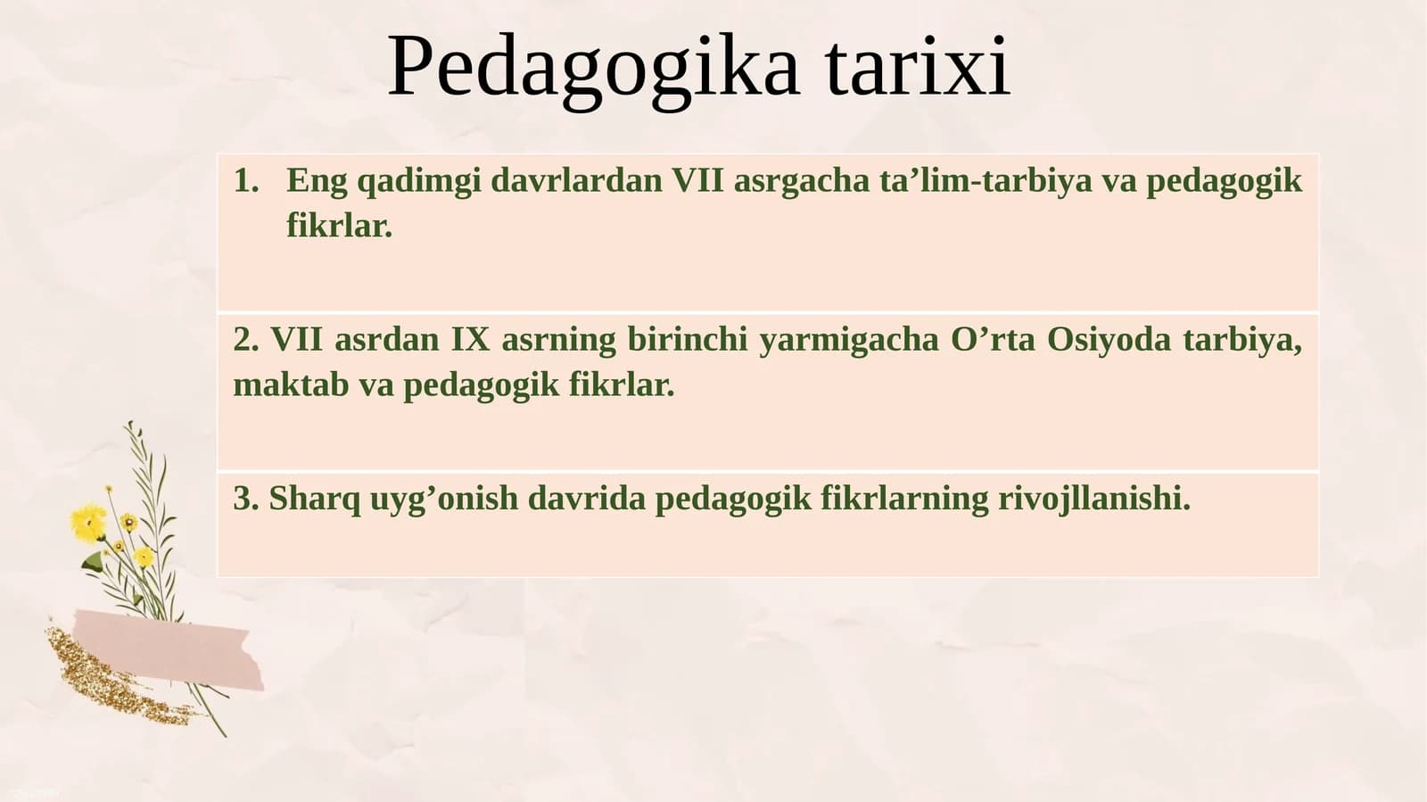 Pedagogikatarixi