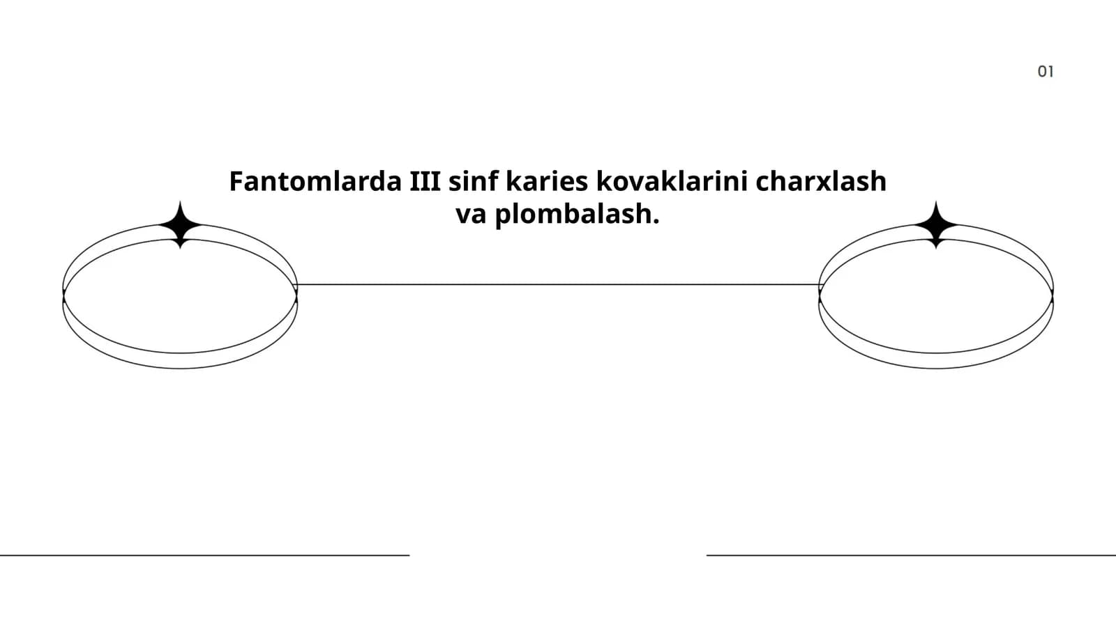 Fantomlarda III sinf karies kovaklarini charxlash va plombalash