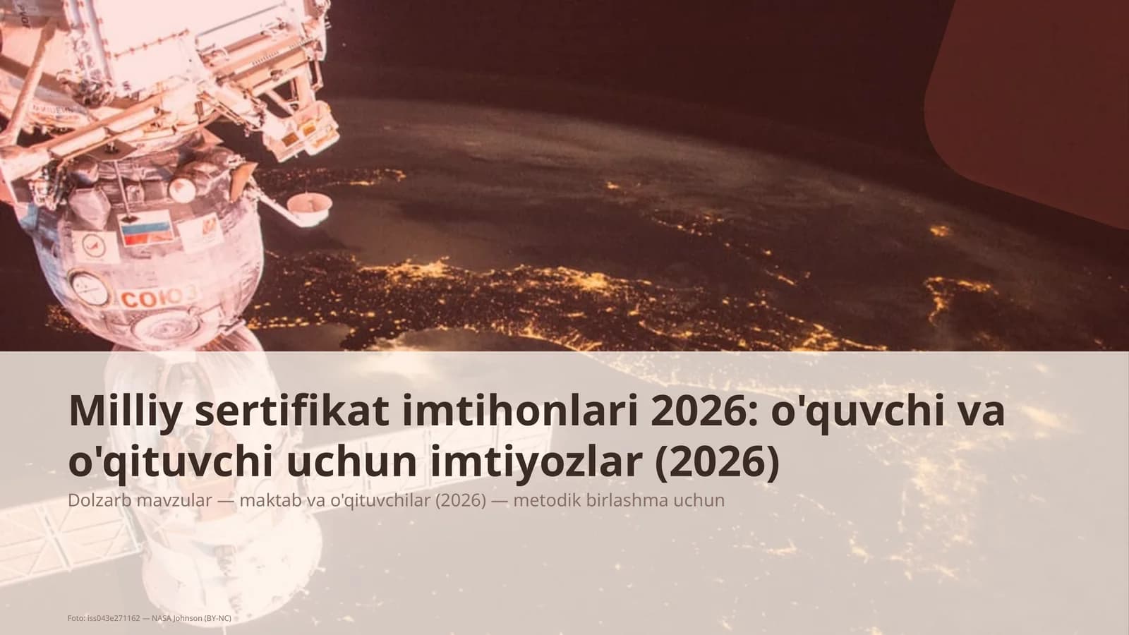 Maktab va o'qituvchilar Dolzarb mavzular
