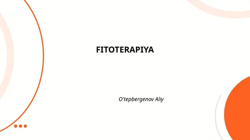 FITOTERAPIYA