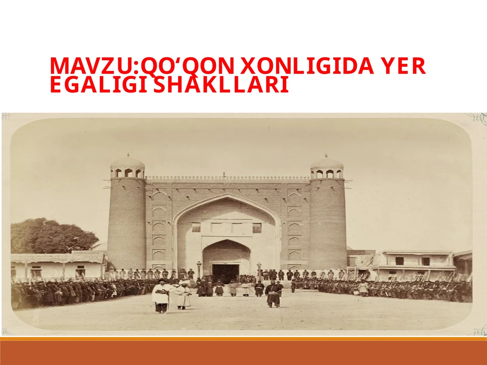 QO‘QON XONLIGIDA YER EGALIGI SHAKLLARI