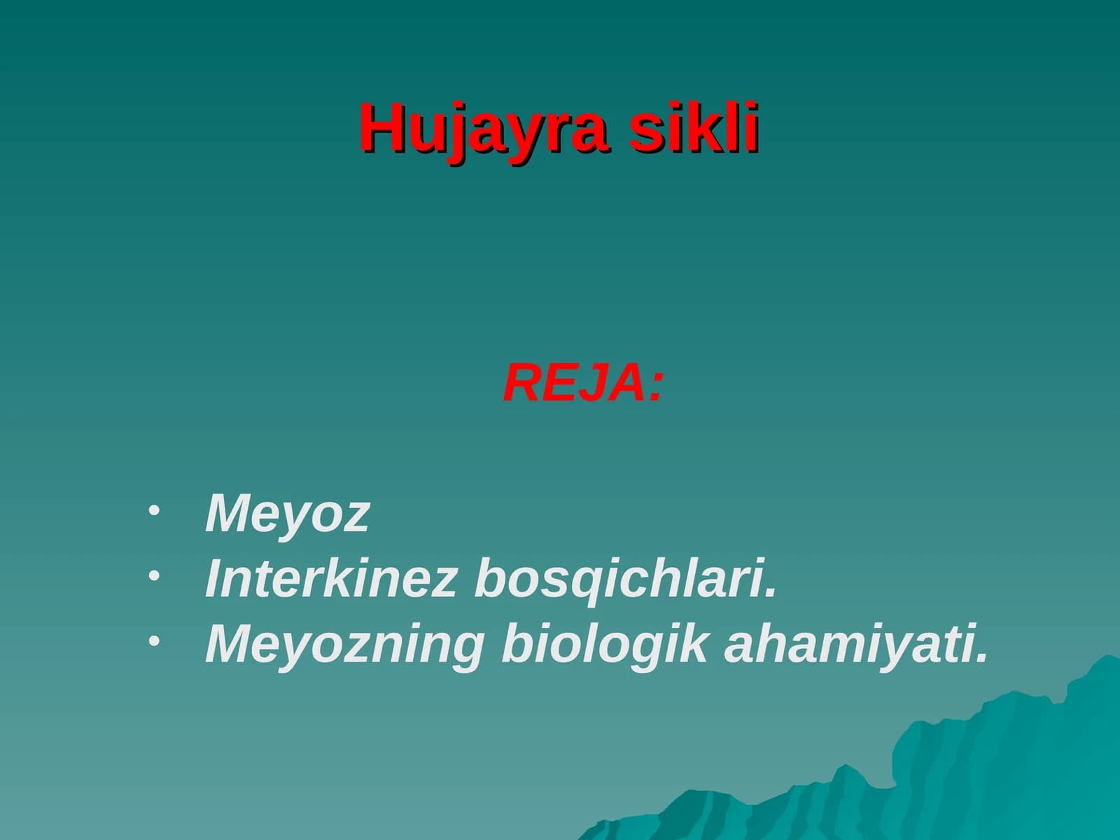 Hujayra sikli