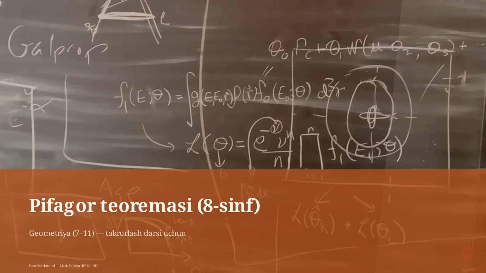 Pifagor teoremasi (8-sinf)