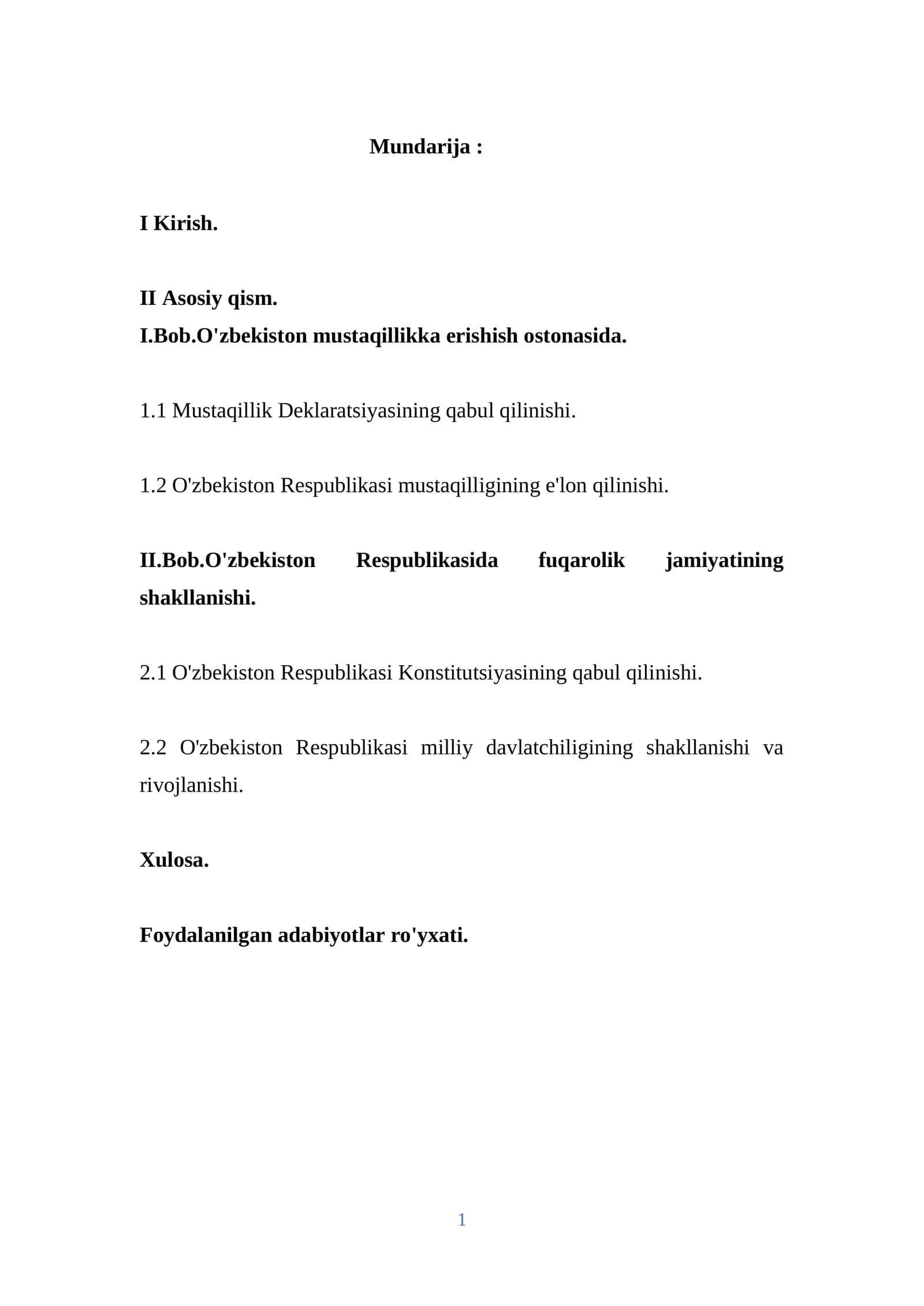 O'zbekiston Respublikasida fuqarolik jamiyatining shakllanishi