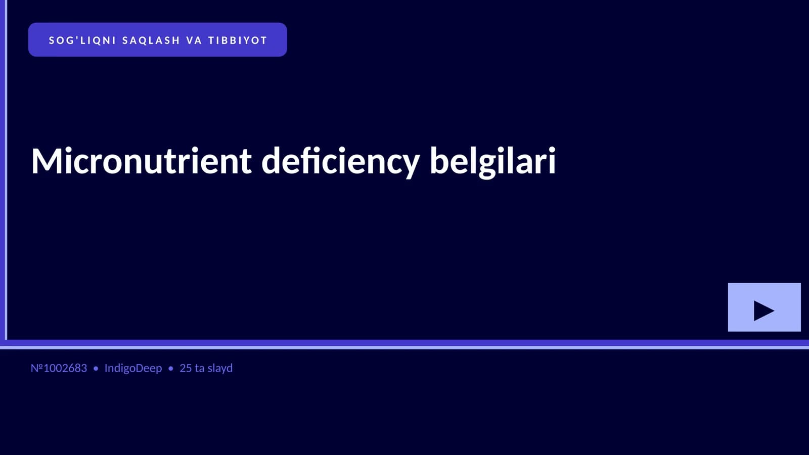 Micronutrient deficiency belgilari