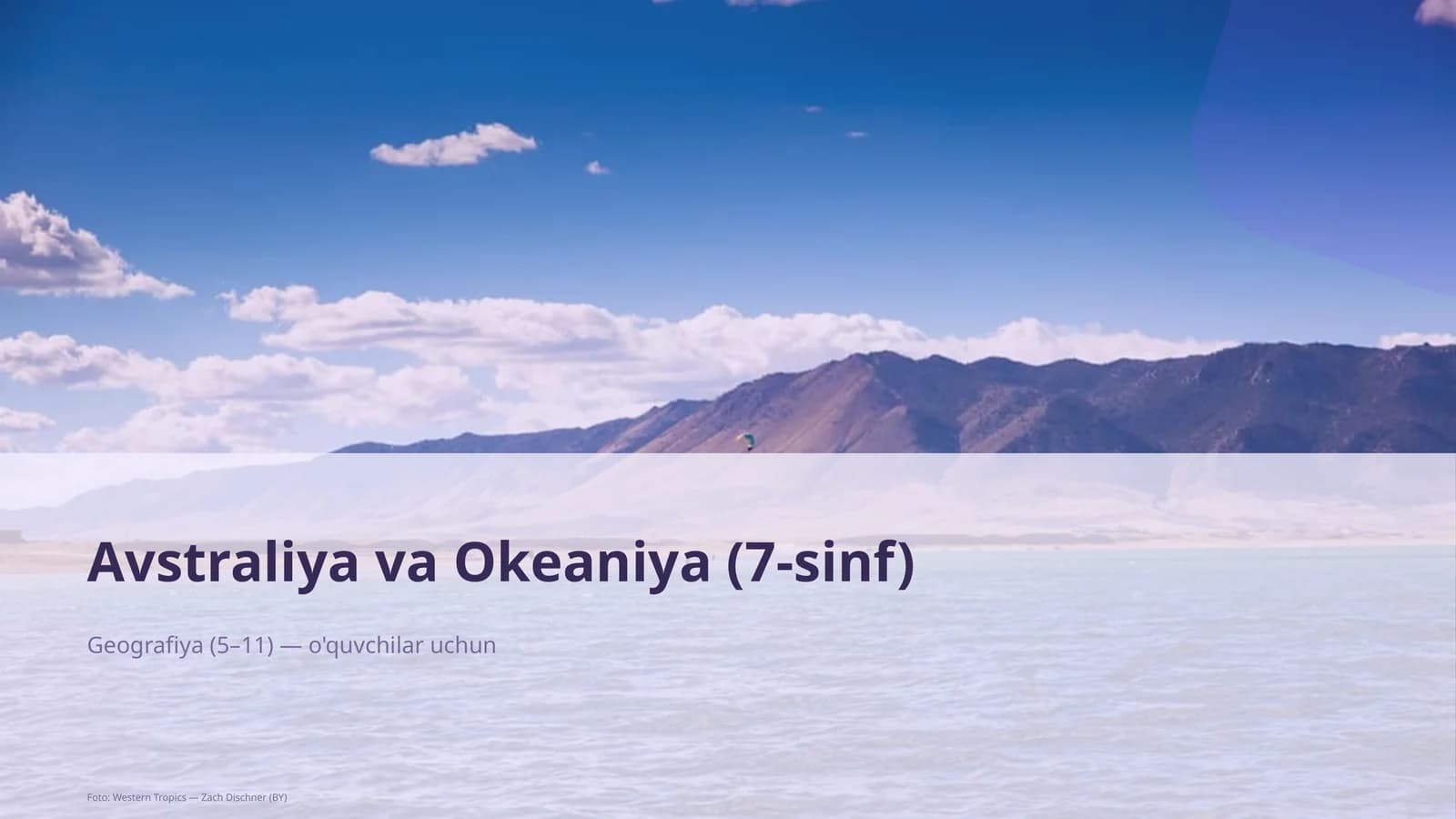 Avstraliya va Okeaniya (7-sinf)