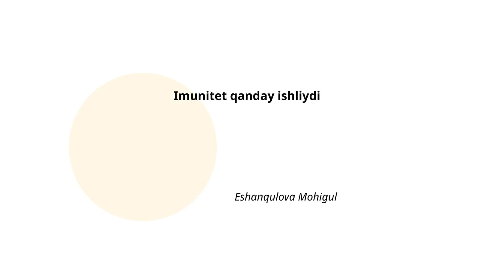 Imunitet qanday ishliydi