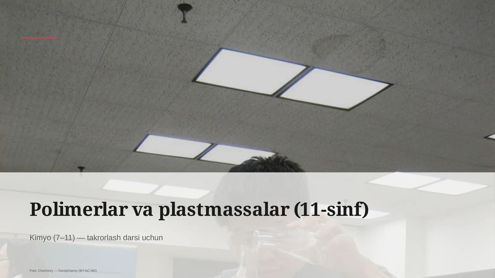 Polimerlar va plastmassalar (11-sinf)