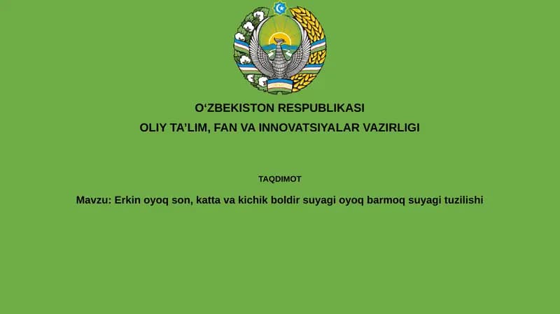 Erkin oyoq suyagi