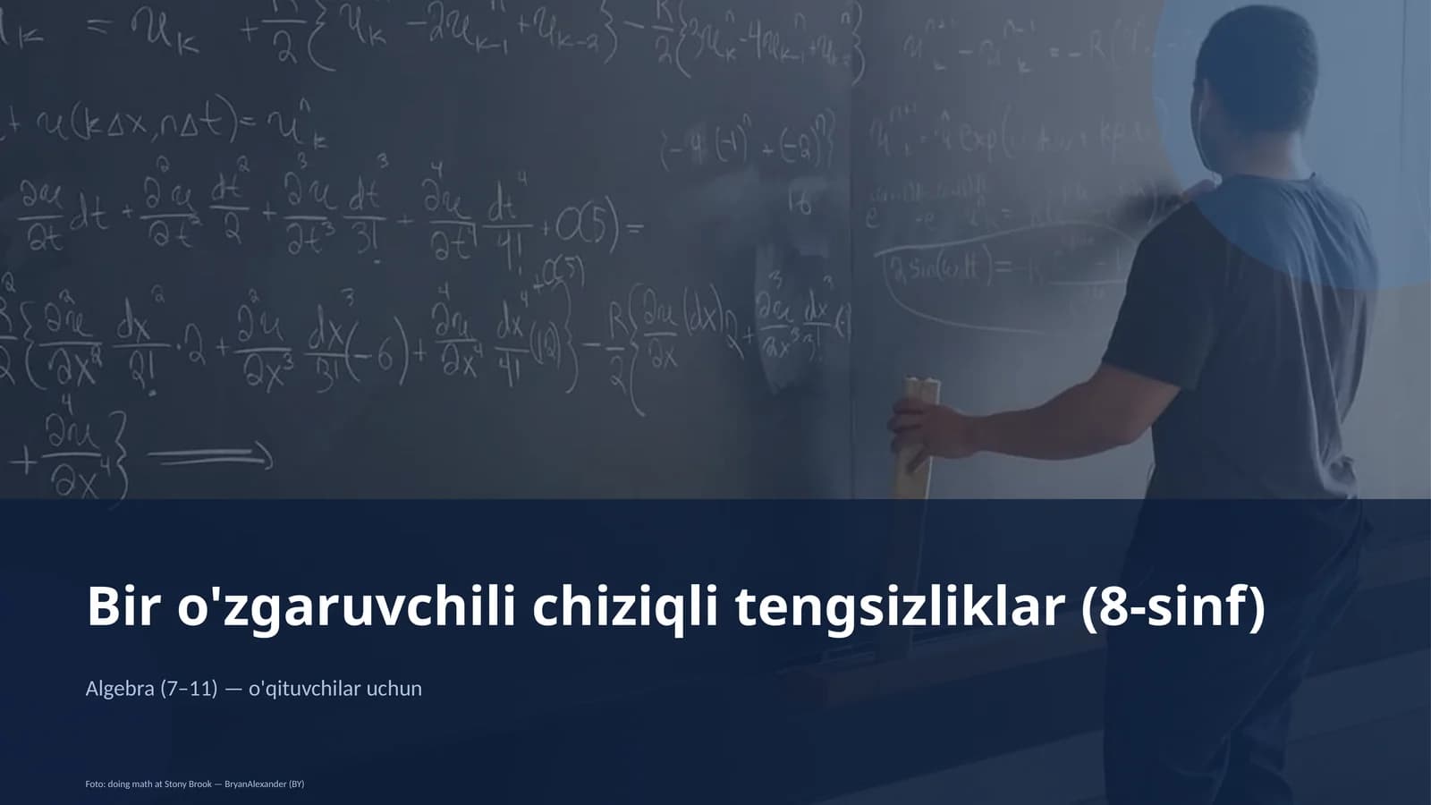 Bir o'zgaruvchili chiziqli tengsizliklar (8-sinf)
