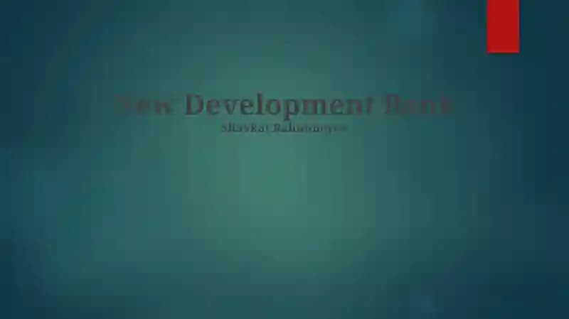 New Development Bank