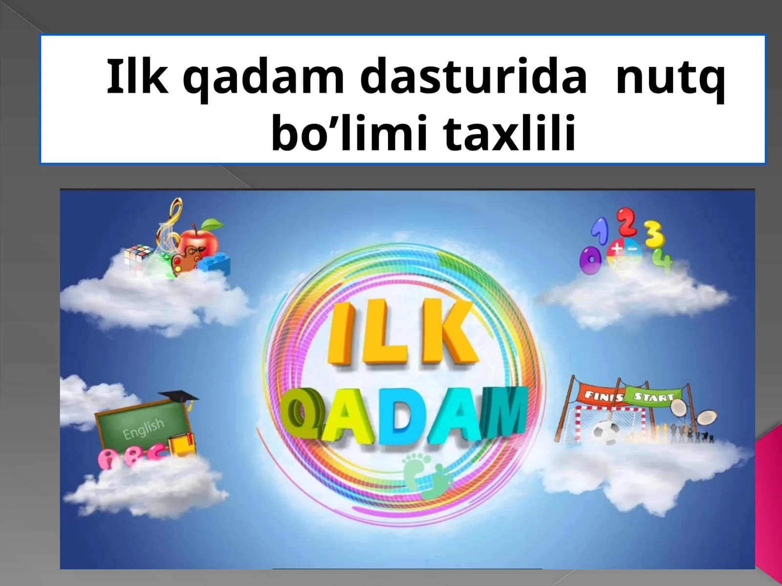 Ilkqadam dasturi danutqbo’li mi taxa lili