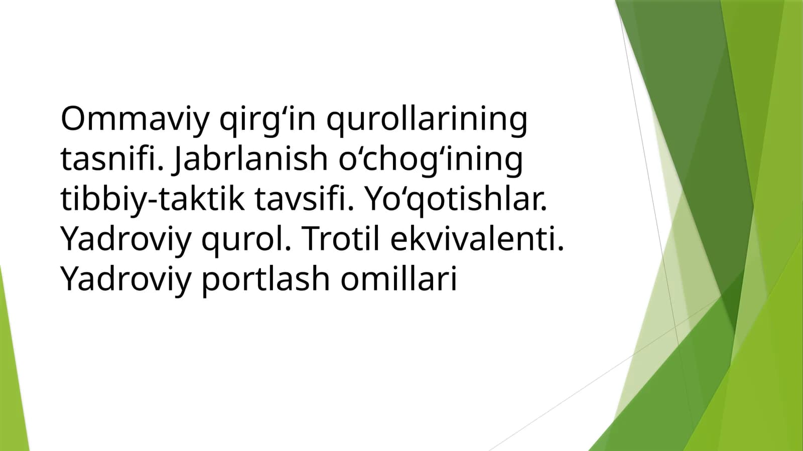 Ommaviy qirg'inq urollari