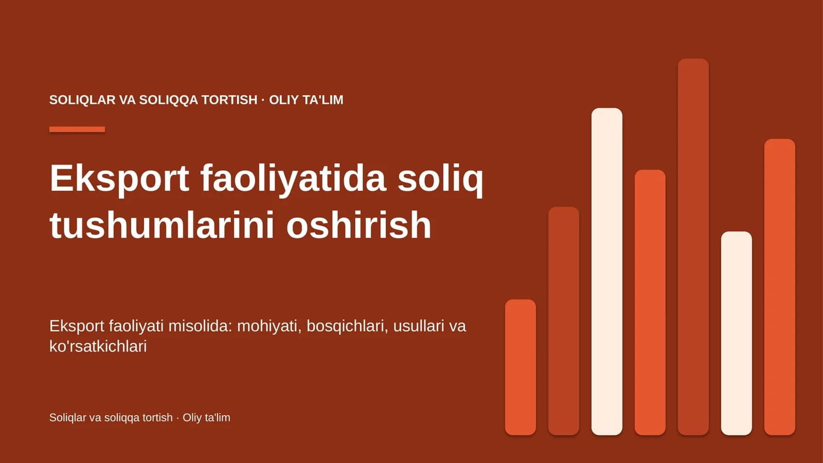 eksport faoliyatida soliq tushumlarini oshirish 3940