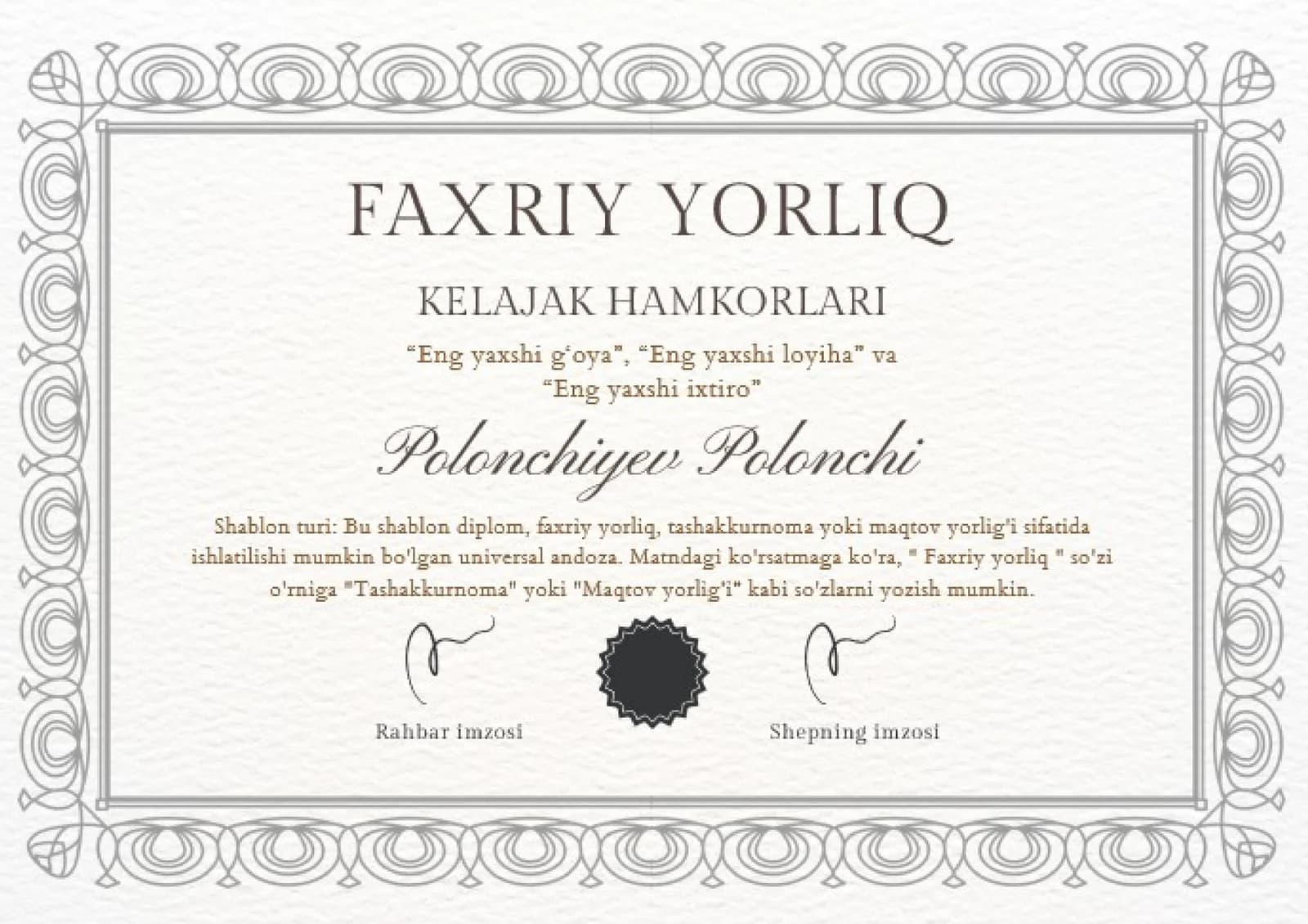 FAXRIY YORLIQ
