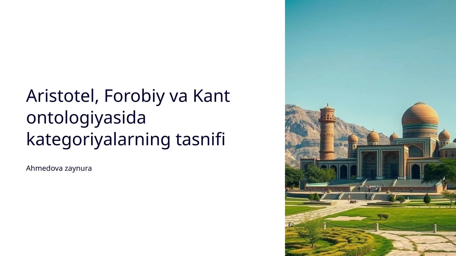 Aristotelning Kategoriyalari