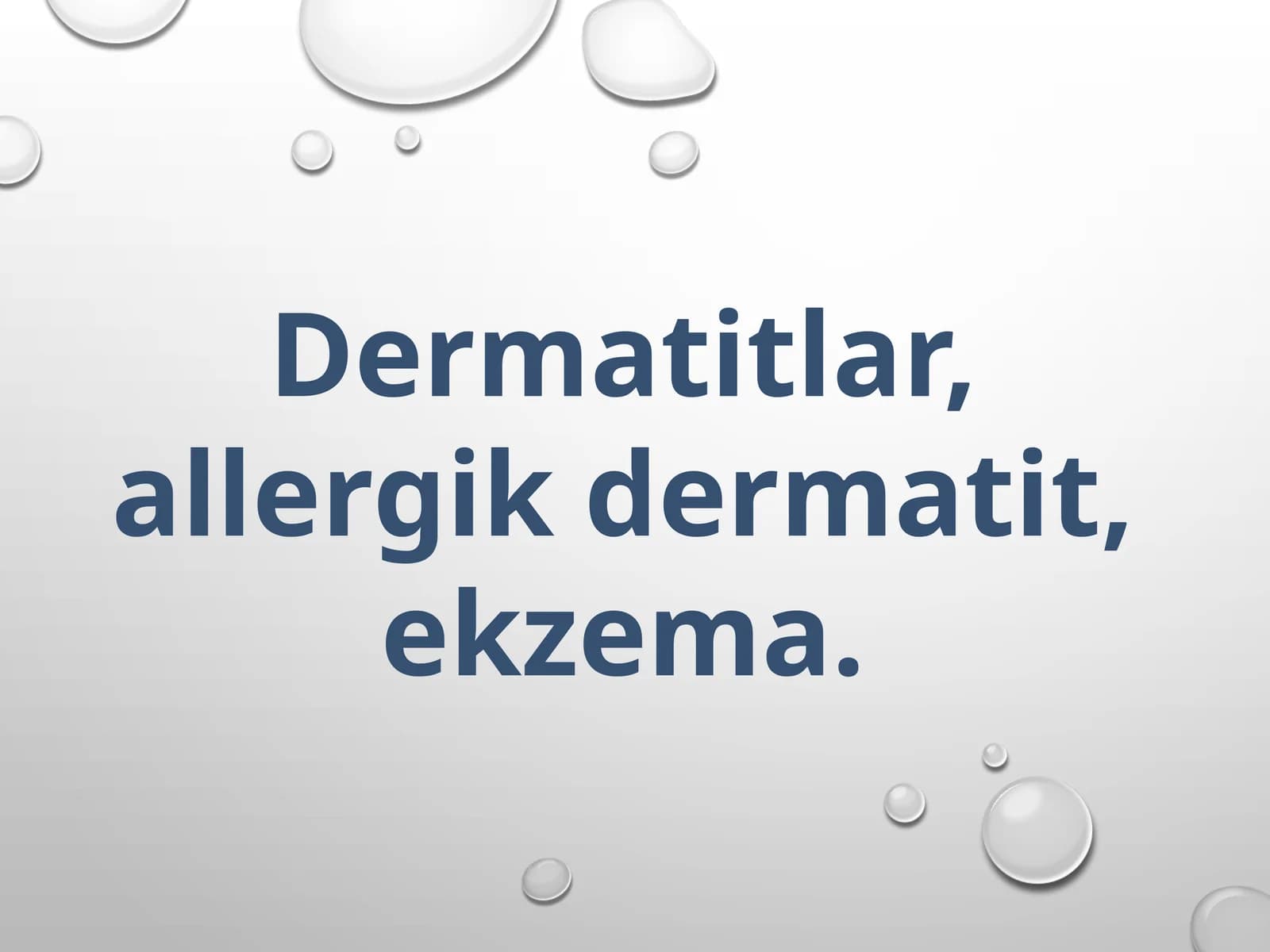 Dermatitlar, Allergik dermatit, Ekzema
