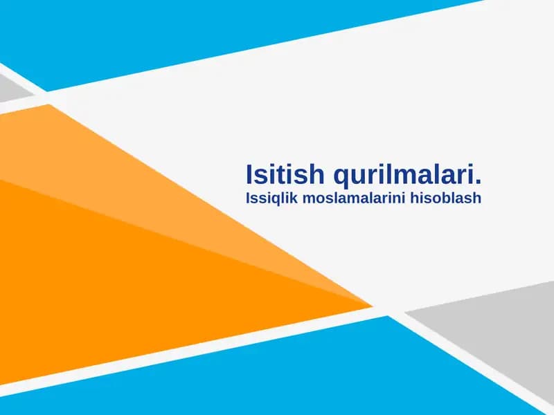 Issiqlik Moslamalari
