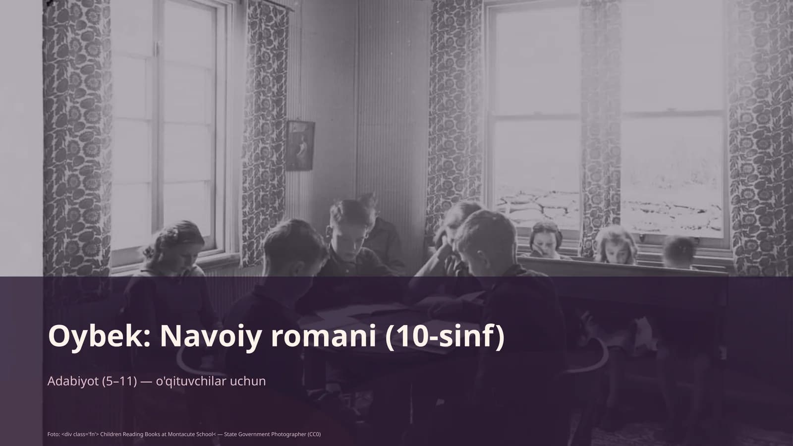 Oybek: Navoiy romani (10-sinf)