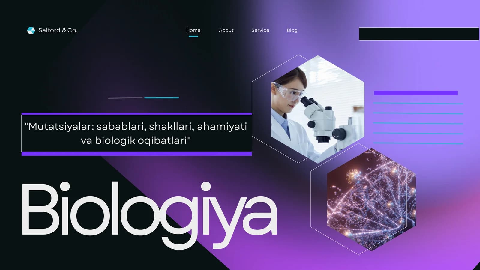 Mutatsiyalar: sabablari, shakllari, ahamiyati va biologik oqibatlari
