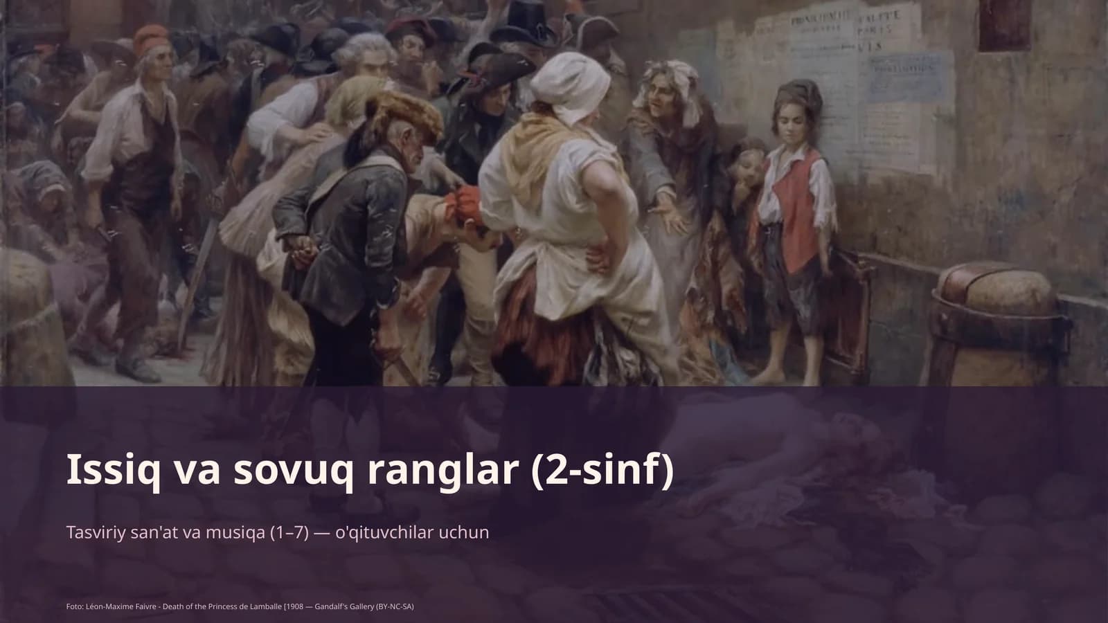Tasviriy san'at va musiqa (1–7) — o'qituvchilar uchun