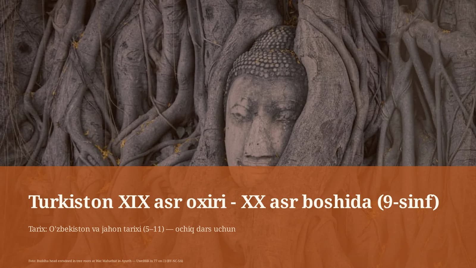 Turkiston XIX asr oxiri - XX asr boshida (9-sinf)