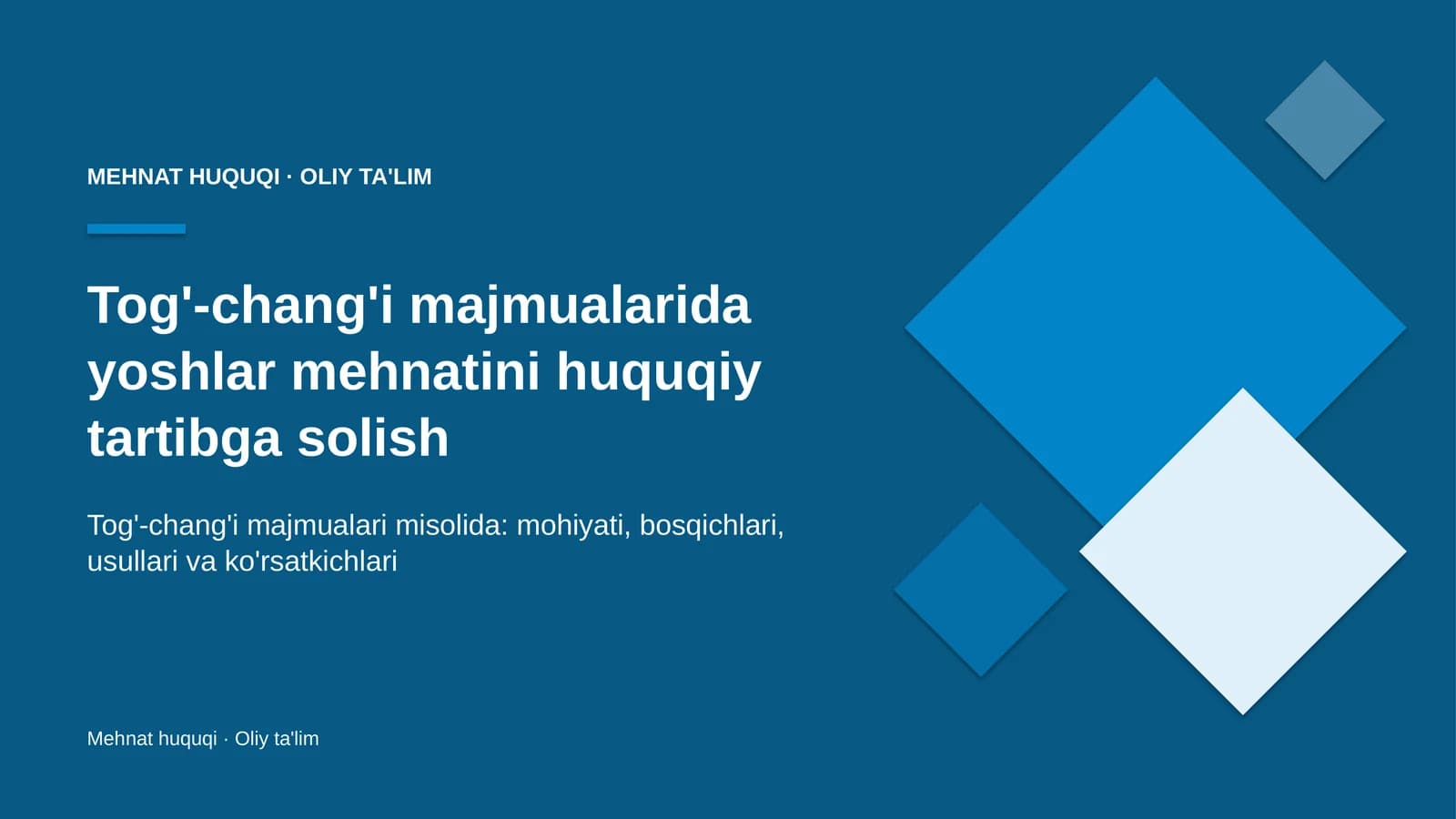 tog' chang'i majmualarida yoshlar mehnatini huquqiy tartibga solish 2335