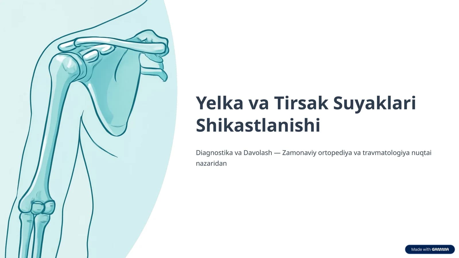 Yelka va Tirsak Suyaklari Shikastlanishi