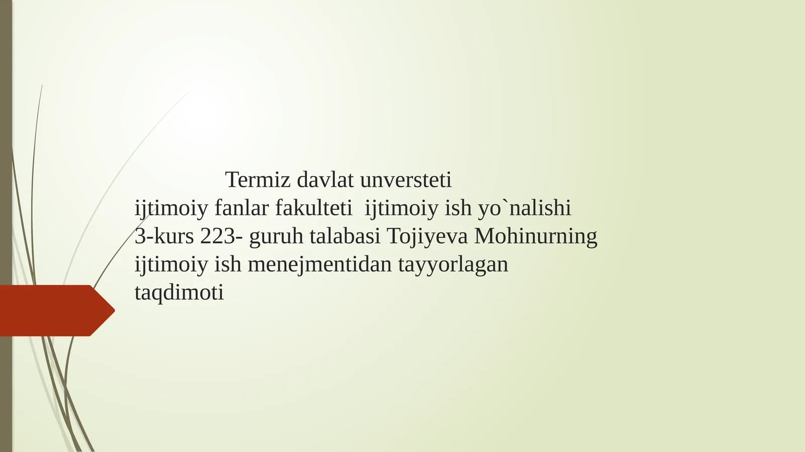 Ijtimoiy diagonoz jarayonini tashkilashtirish