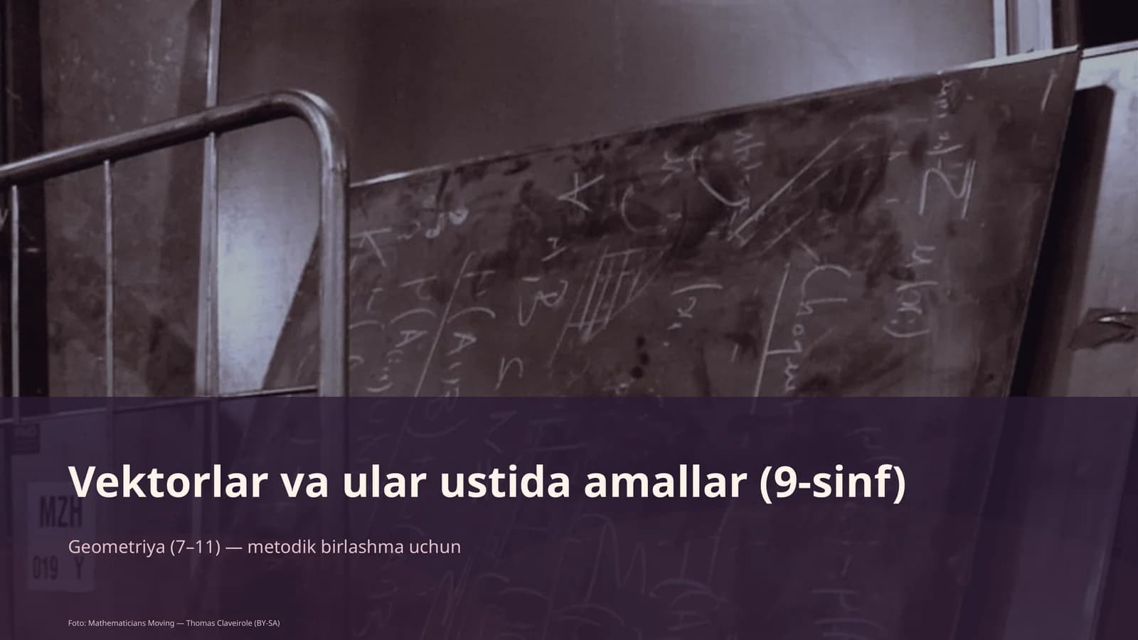 Vektorlar va ular ustida amallar (9-sinf)