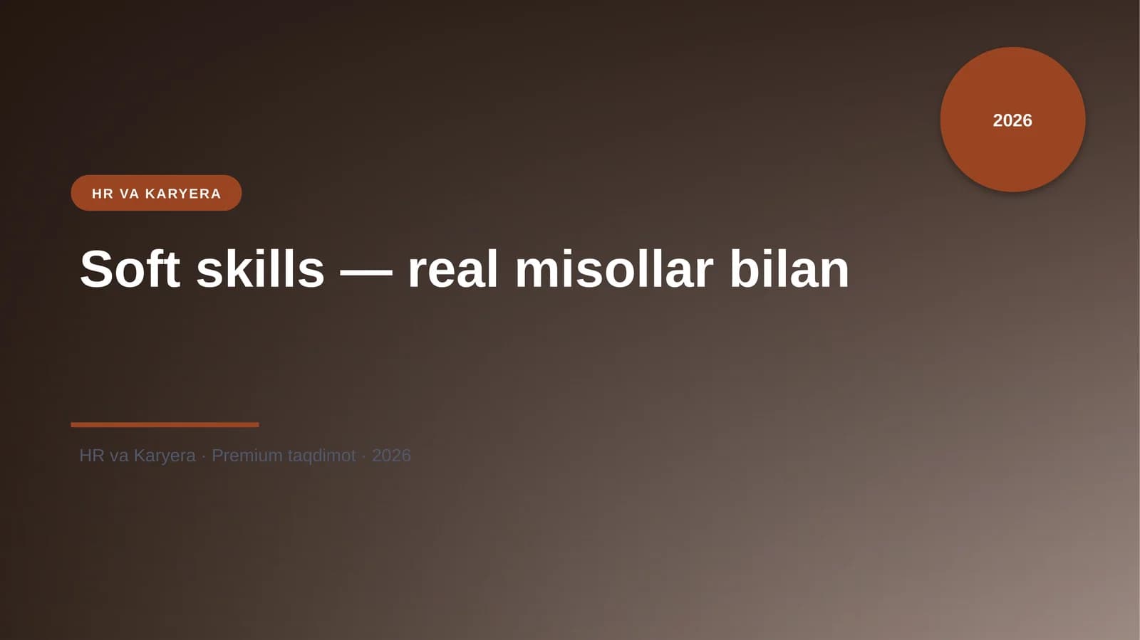 Soft skills — real misollar bilan