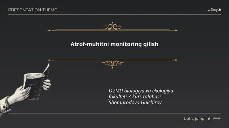 Atrof-muhitni monitoring qilish