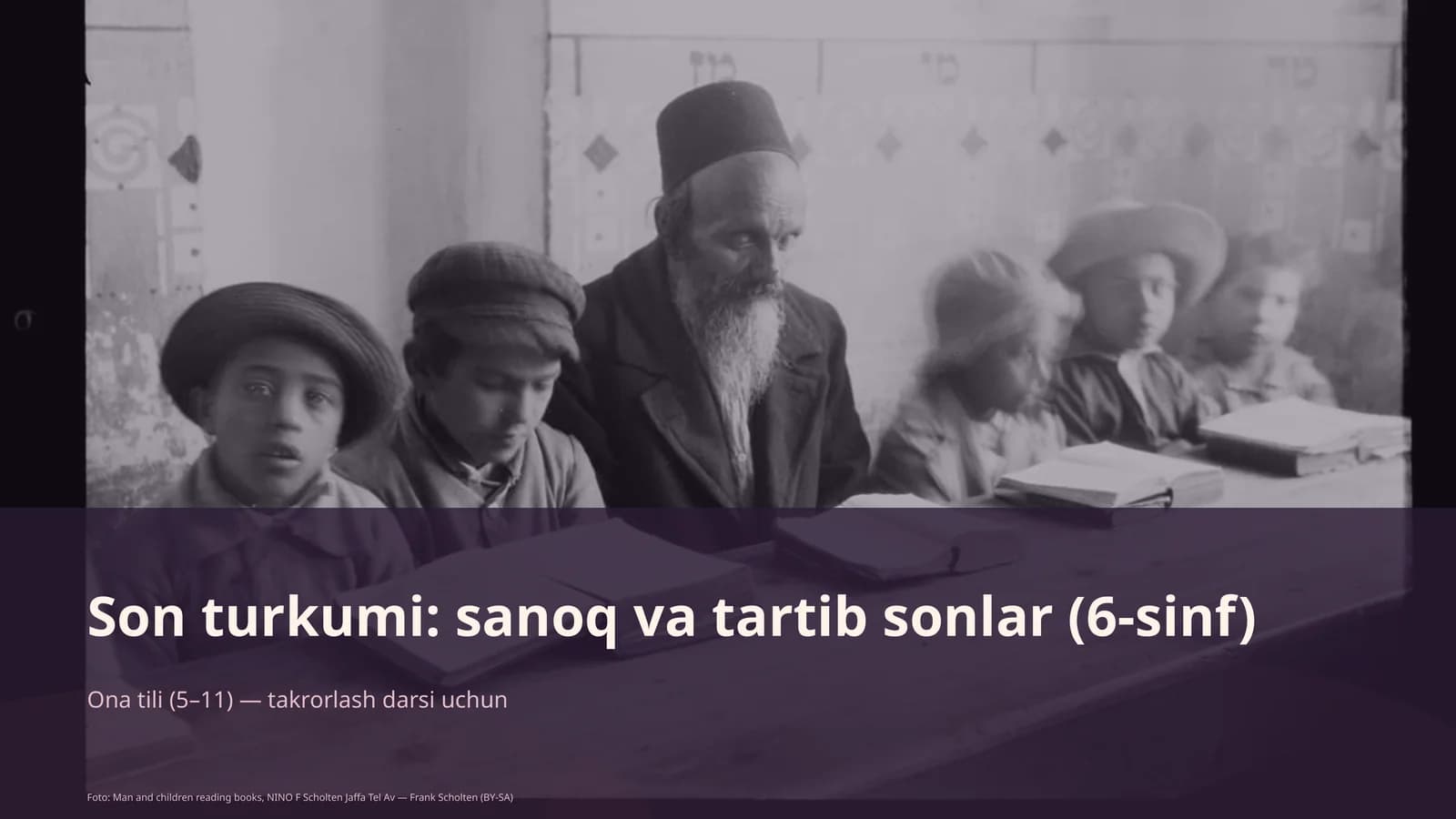 Son turkumi: sanoq va tartib sonlar (6-sinf)