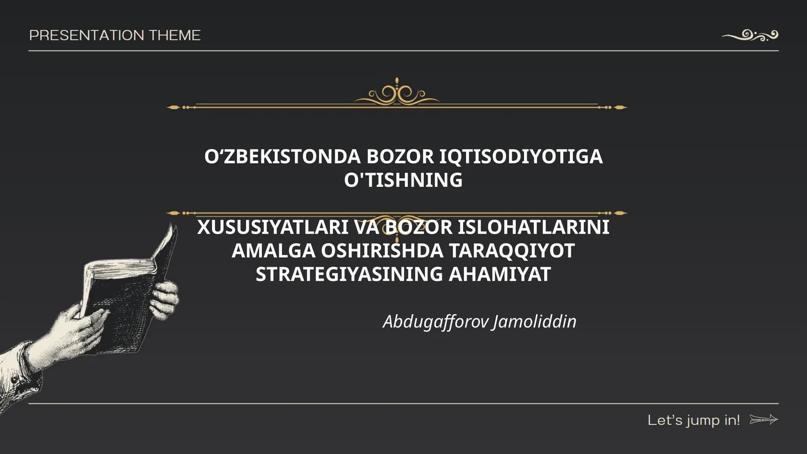 OʻZBEKISTONDA BOZOR IQTISODIYOTIGA O'TISHNING XUSUSIYATLARI VA BOZOR ISLOHATLARINI AMALGA OSHIRISHDA TARAQQIYOT STRATEGIYASINING AHAMIYAT