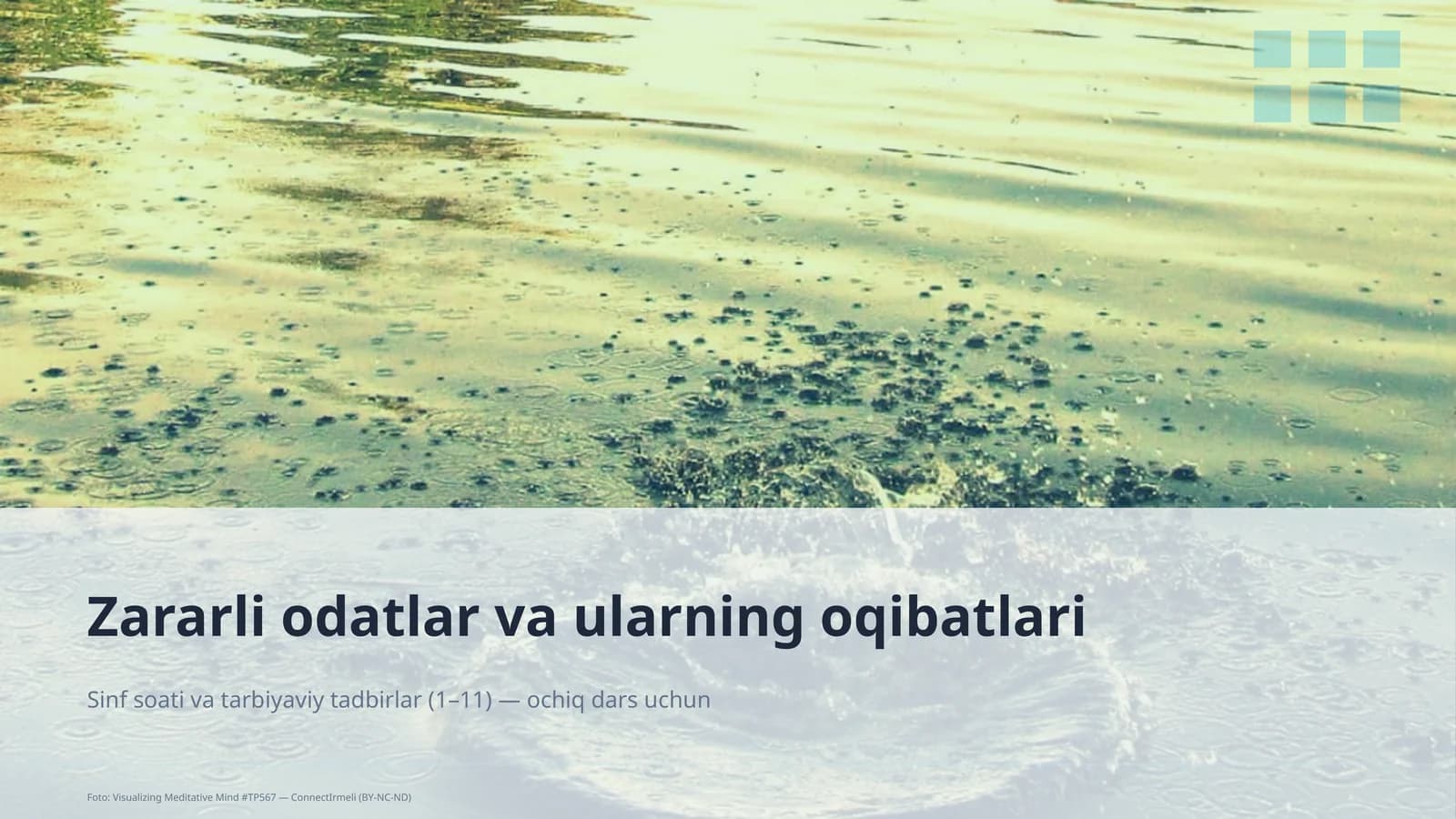 Zararli odatlar va ularning oqibatlari