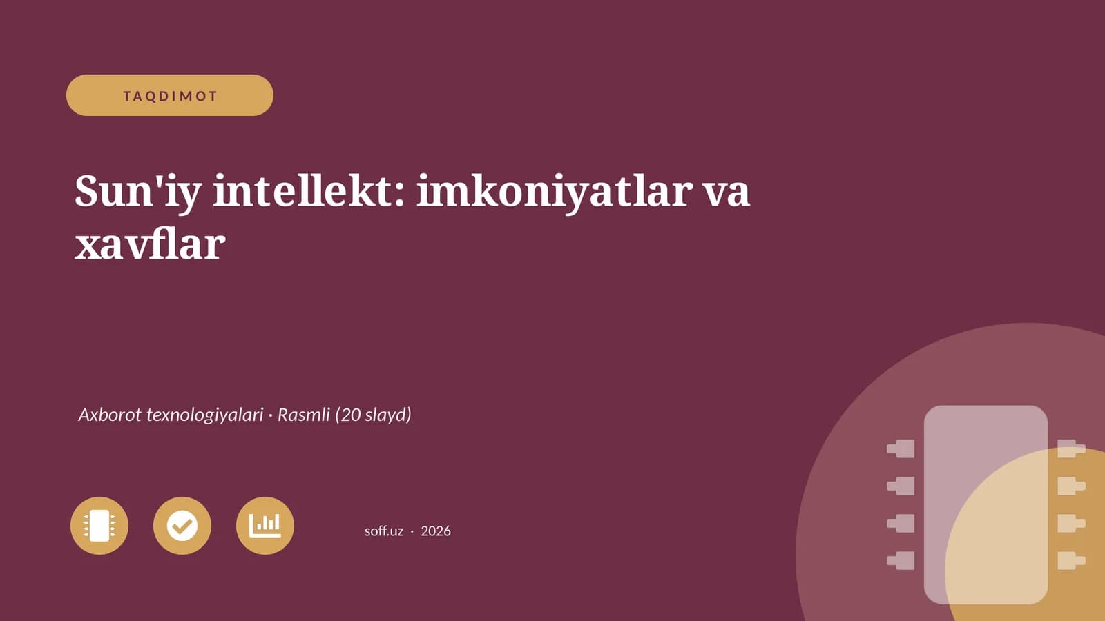 Sun'iy intellekt: imkoniyatlar va xavflar
