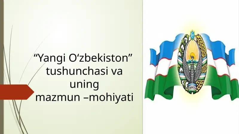 "Yangi Oʻzbekiston"