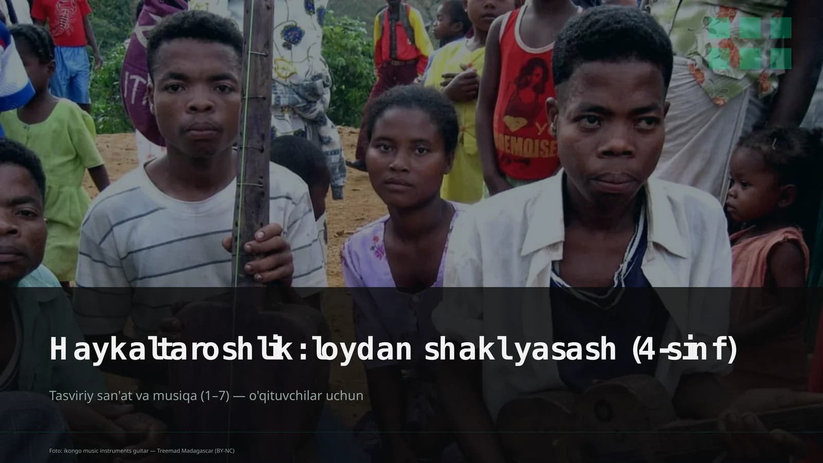 Haykaltaroshlik: loydan shakl yasash (4-sinf)